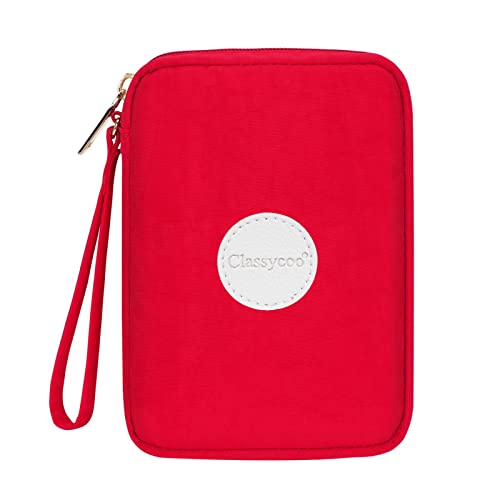 Classycoo First Aid Bag Empty First Aid Kit Emergency Treatment Medical Bags Multi-Pocket For Home Outdoor Travel Camping Hiking Mini Medicine Bag Portable Pouch Red #TOP7