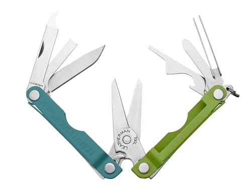Image of LEATHERMAN, Micra, Keychain Multi-tool with Grooming Tools, Mini Pocketknife for Everyday Carry (EDC), Hobbies & Outdoors, Built in the USA, Teal Twist