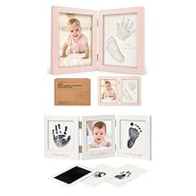 KeaBabies Baby Footprint Kit, Shower Gifts for Girls, Boys and Baby Handprint and Footprint Kit - Personalized Kids Hand and Foot Set Keepsake - Inkless Kids Hand Prints Maker Pads