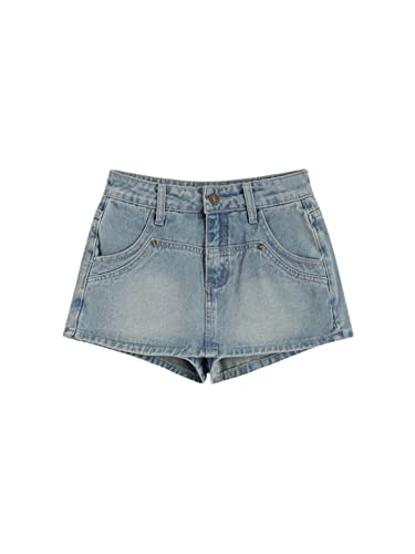Jupe courte en jean femme bleu taille 44 Alloaone décontractée