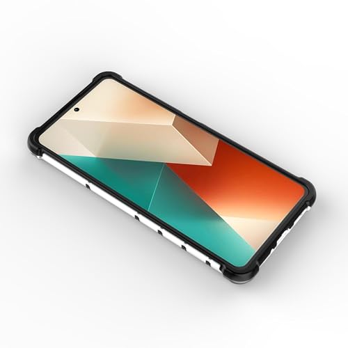 Image of Glasgow Back Case Cover Compatible with [ Mi Redmi Note 13 5G ] (Stylish Design) - Black