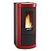 Produktbild Extraflame 1281704 Evolution Line Mietta EVO Pelletofen Stahl Bordeaux/A+