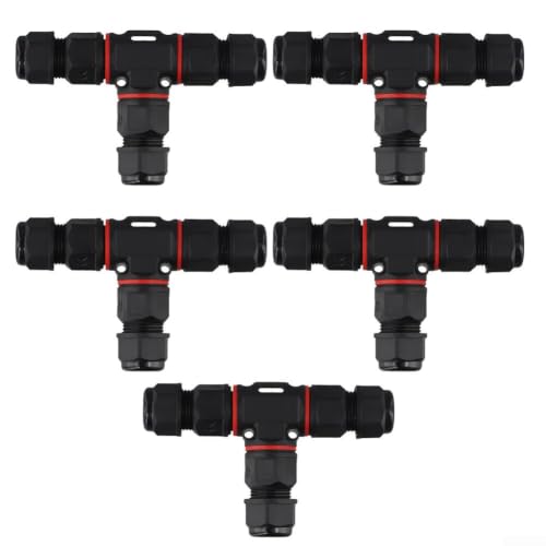Conector rápido para cable de iluminación de jardines IP68 en T 3 núcleos 4