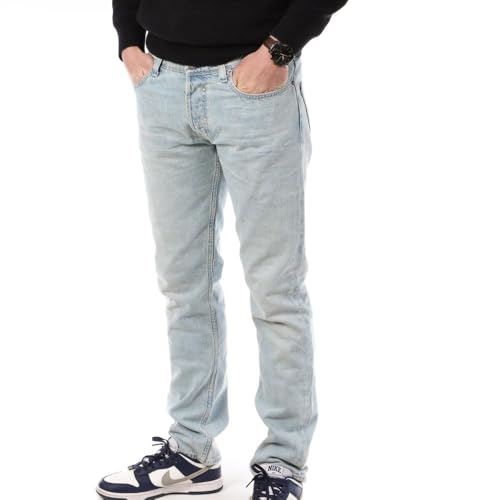Jean regular fit bleu Teddy Smith homme coupe droite confortable