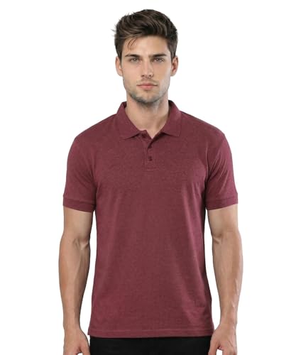 Image of Scott International Men's Cotton Polo T-Shirt | Regular Fit | Breathable & Soft Fabric | Classic Collar with Button Placket | Casual & Office Wear | Summer Essential Polo Tee for Men