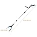 Ipetboom Foldable Trash Picker Grabber Tool with Long Handle, Heavy Duty Garbage Clamp for Outdoor Litter Pickup and Sanitation, Blue Three-fold Design Waste Grabber for Home and Industrial