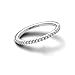 PANDORA Timeless Sparkling Band Ring - Layering or Stackable Ring - Sterling Silver Ring with Clear Cubic Zirconia - Gift for Her - Jewelry for Women with Gift Box - Size 6