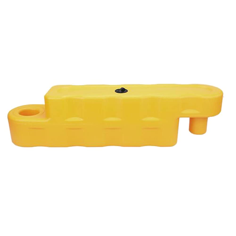 Barrière de karting jaune 100x20x25 cm modulable pour délimitation de chantier