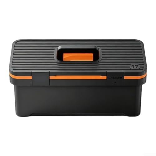 Organiseur à outils double couche en plastique robuste à compartiments modulables