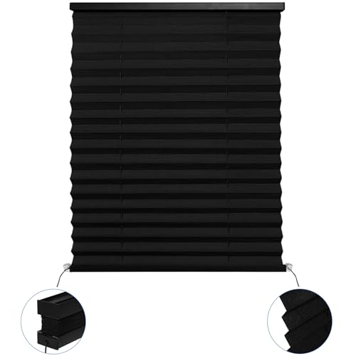 Image of NOVINO RV Blinds for Camper Window,RV Shades Camper Blinds for Travel Trailers,Motorhome Pleated Window Shades-14 W x 26 inch L