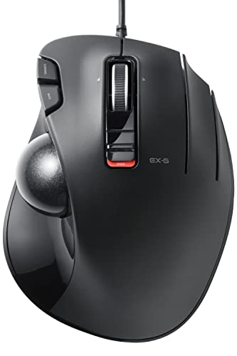 エレコム トラックボールマウス/親指/5ボタン/チルト機能/有線ブラック M-XT2URBK w17b8b5 31iAVQy5ewL.jpg