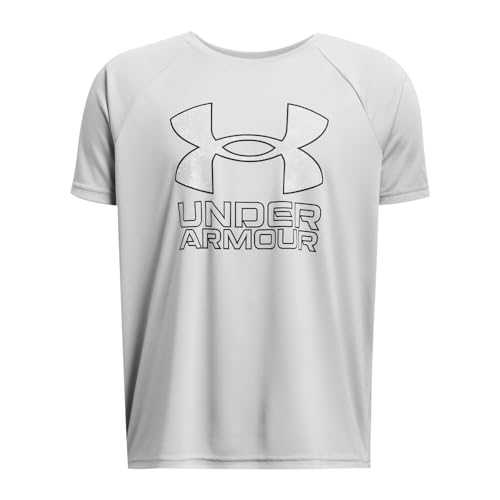Image of Under Armour Boys' Tech Hybrid Printed Fill Short-Sleeve T-Shirt