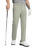 MICHEL ROUEN Winter Golf Pants for Men Fleece Lined Work Dress Pants Stretch Water-Resistant Casual Trousers