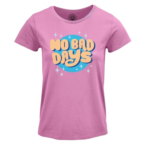 T-Shirt Femme Col Rond No Bad Days en Coton Confortable