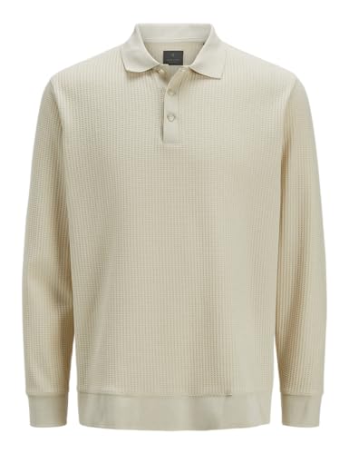 Polo homme JACK JONES Jprblaowen Ls manches longues coupe droite automne hiver