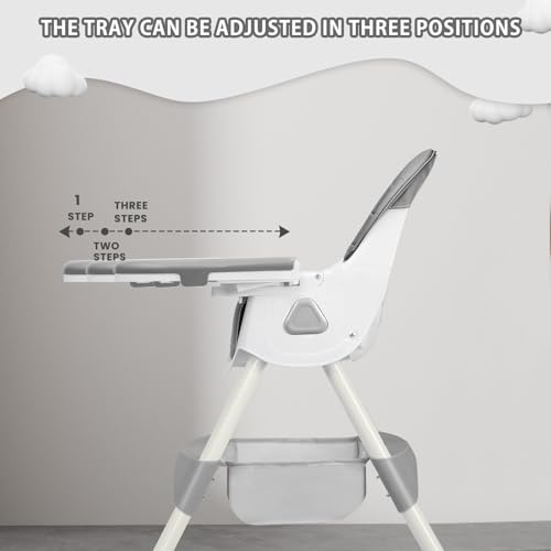 UBRAVOO 3-in-1 Babyhochstuhl, Kinderstuhl Klappbar Baby Hochstuhl ab 6 Monate, Umwandelbarer Ess- und Spielhochstuhl mit Doppellagigem… – Ansicht 2