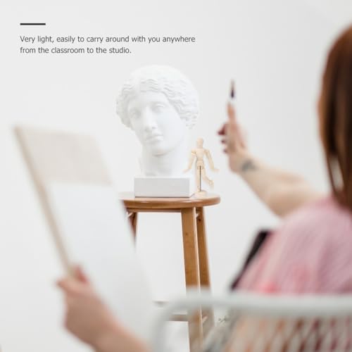 Image of Artists Wooden Manikin Jointed Mannequin: 12 Pack 4.5 Inch Artist Mannequin Model Drawing Figure Model Wooden Mannequin Artist Manikin with Stand for Drawing Painting Desk Decoration