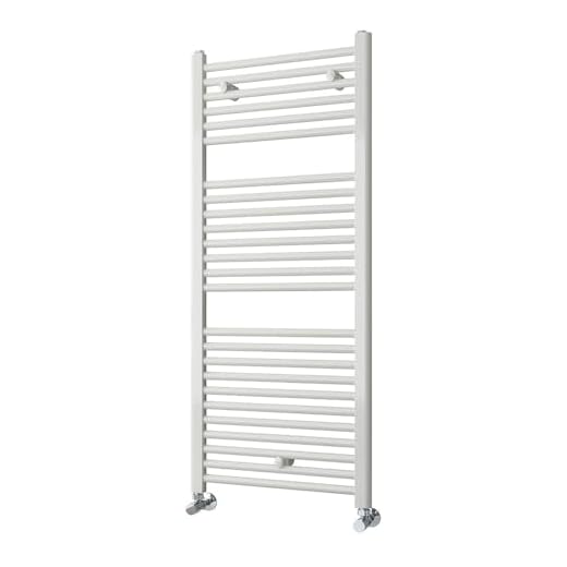 Kibath L484503 Toallero Radiador Secatoallas 120 cm x 50 cm Circuito calefacción Acabado Blanco Fabricado en Acero-No eléctrico