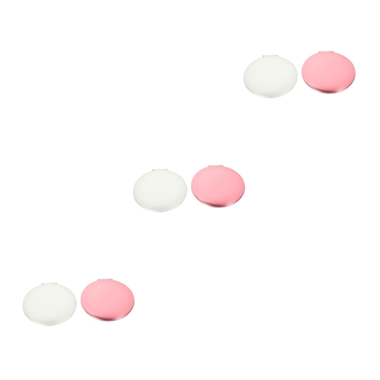 FRCOLOR 6 pezzi a doppio specchio mini portafogli per donne donne borse da viaggio specchio cosmetico esterno portatile specchio trucco borsa specchio pieghevole da viaggio