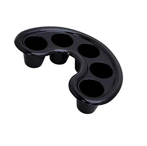 Nail Art Tips Soak Bowl Tray - Black & Pink for Manicure
