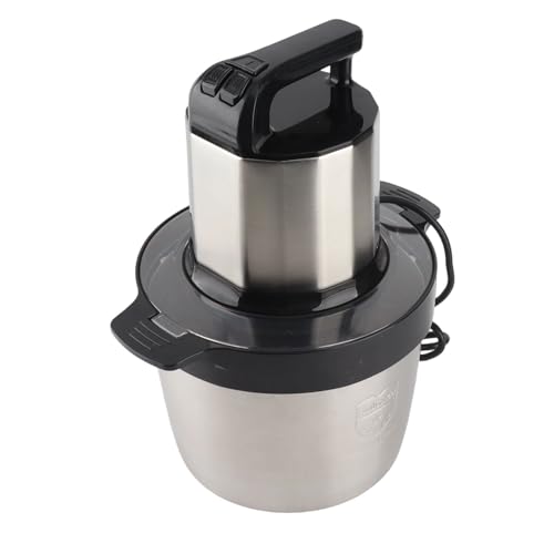 Robot Culinaire électrique en Acier Inoxydable Mélangeur C avec 3 Vitesses pour Hacher Efficacement la Viande et les Légumes 6l 1500W