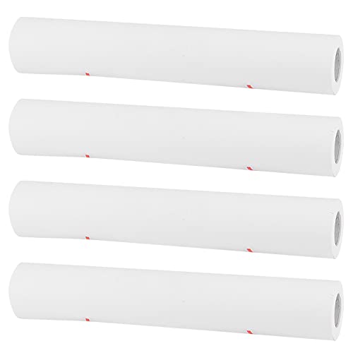 ZEONHAK 4 PCS White Easael Paper Roll, 30cm x 15m Painting Drawing Paper Roll, Large Art Sketching Paper Roll for Easel Write