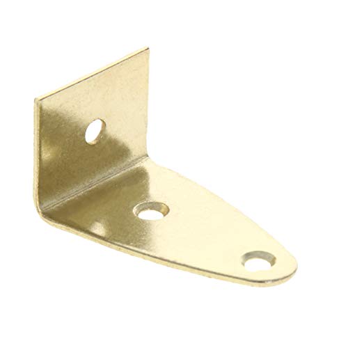 Image of MroMax Picture Photo Frame Metal Brace Bracket Hanger Gold Tone 27 x 26 x 42mm /1.06 x 1.02 x 1.65-inch Small 5pcs