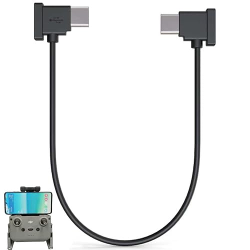 USB-C to USB-C Data Cable for DJI RC-N2/N3 Controller, Link for iPhone Air/17/16/15 iPad 10 Pro Samsung S25/S24/S23 to DJI Neo/Mavic 3 Series/Mavic Mini 3 Pro 2 SE/Mavic Air 3S 3 2S 2 Drone (1ft/30cm)