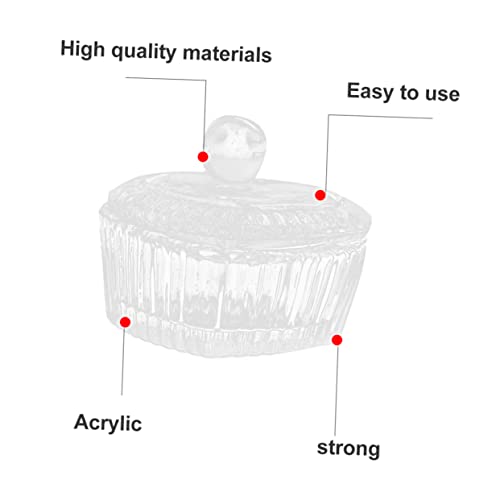 3 piezas vasos de cristal para arte en uñas miniatura 6