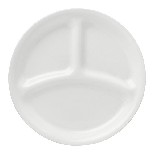 Corelle Livingware Winter Frost White 8.5 Divided Lunch Plate (Set of 4)