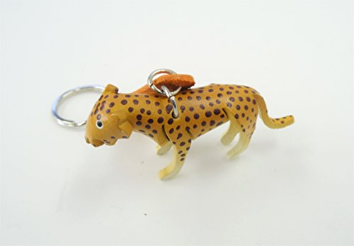 本革 CrazyCatのキーホルダー