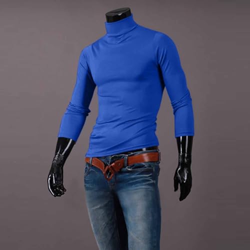 Mens Shirts,Men'S Slim Fit Basic Turtleneck Long Sleeve Lightweight Pullover Sweaters Casual Knitted Tops4