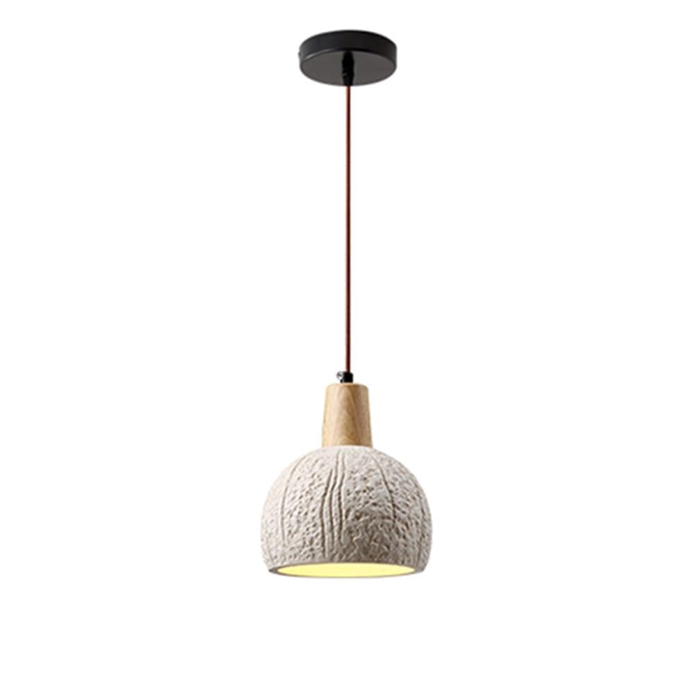 Lustre suspension LED E27 wabi-sabi pour chambre et cuisine