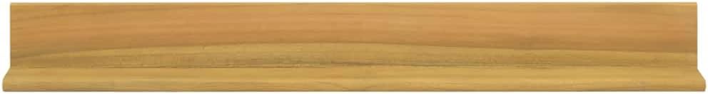Wall Shelves 2 pcs, 35.4"x3.9"x3.9" Solid Teak Wood, Floating Ledge Design for Bathroom, Living Room, Bedroom Decor