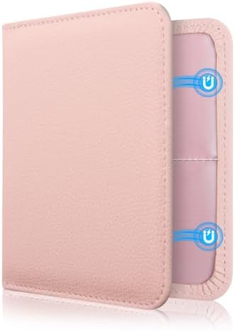 CoBak Kfz Hülle für Fahrzeugschein und Versicherung, Hellrosa | Praktische Tasche für alle Fahrzeugdokumente, mit starkem Magnetverschluss, ideal zum Aufbewahren im Autohandschuhfa