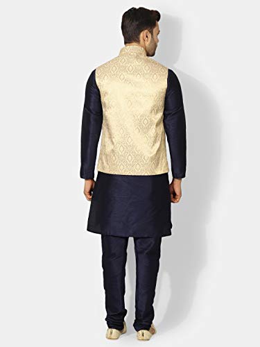 Image of UnM Men Silk Blend Classic Kurta Set