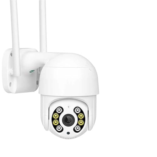 LLOOPK Cámara de Seguridad, 4K 8MP Wireless IP Camera Outdoor Security PTZ Camera 4MP HD Auto Tracking Video Surveillance CCTV Camera P2P(4MP NO Card)