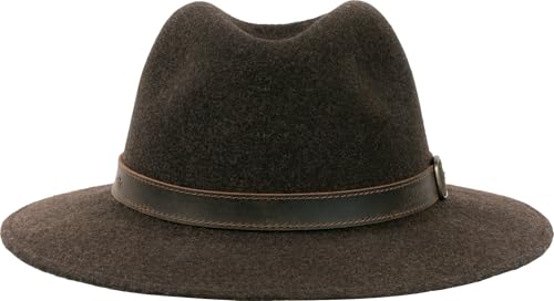 Chapeau de traveller imperméable en laine chapeau de feutre pliable automne