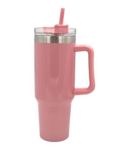 Katsy Style40oz Tumbler Stainless Steel Vacuum Insulated Mug with a Straw,Double Wall for Hot and Cold Drinks