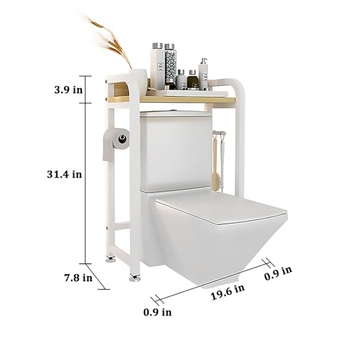 Étagère au-dessus des toilettes pour optimiser les petits espaces étroits
