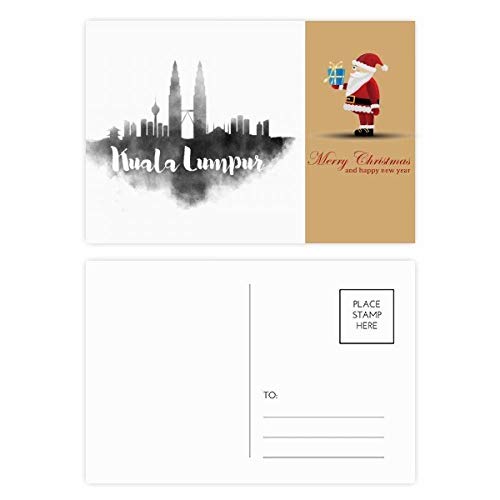 Cartes postales Kuala Lumpur Malaisie motif Père Noël lot de 20 idée cadeau pour voyageurs