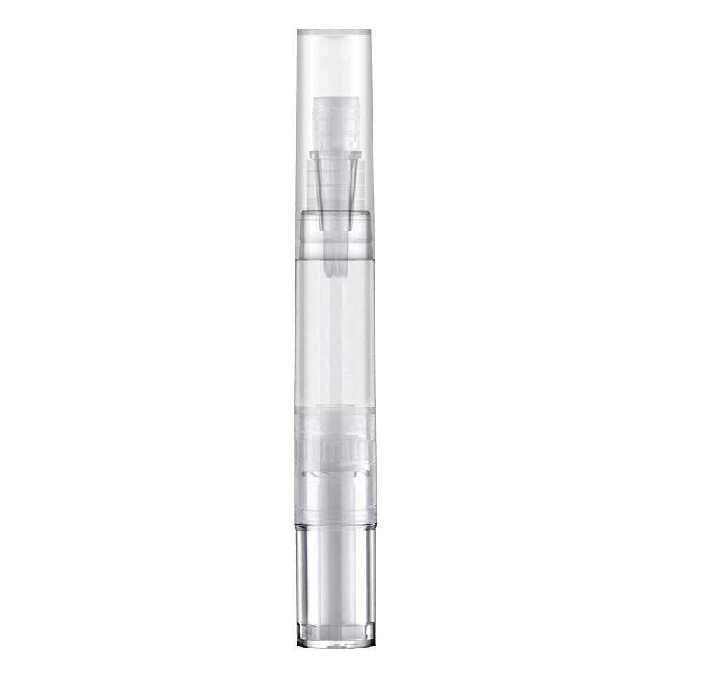 vinayakart 5 ml transparent empty nail oil twist pen lip gloss brush applicators eyelash growth cuticle oil applicator, teeth whitening liquid tube. ( 1 pcs )