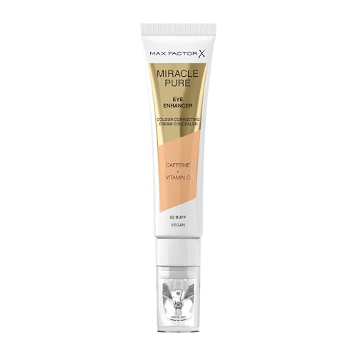 Max Factor Miracle Pure Eye Enhancer - Colour-Correcting Concealer - 02 - Buff, 10ml, Beige, 10 g (Pack of 1)
