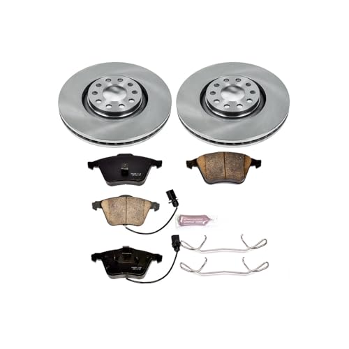 Image of PowerStop Z17 Replacement Brake Pad & Rotor Kit Front KOE891 | Audi A6 Quattro, Audi A6, Allroad Quattro Ceramic Brake Pads + Disc Rotors