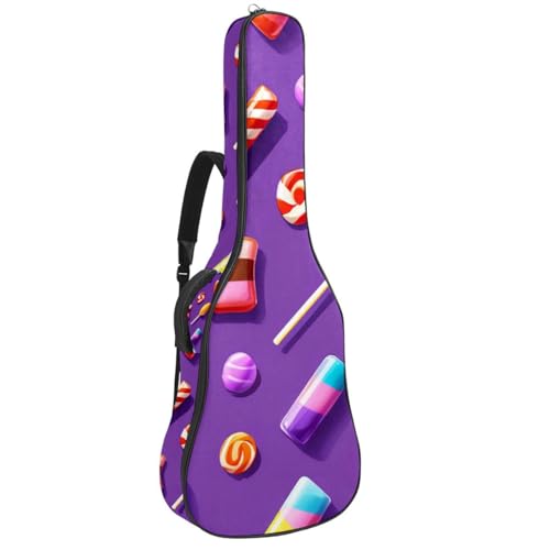 Sac pour guitare imperméable multicolore doté de grandes poches de rangement