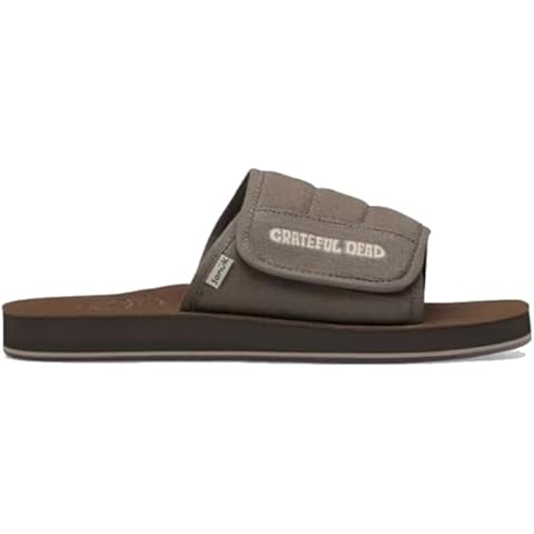Sanuk Men's Bixby Slide Sandal, Brown Cover