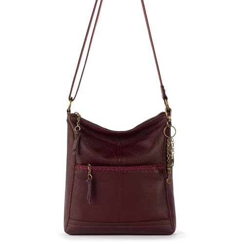 Image of The Sak Lucia Leather Crossbody Purse - Premium Leather Women's Handbag for Everyday & Travel - Cross Body Bag With Zipper