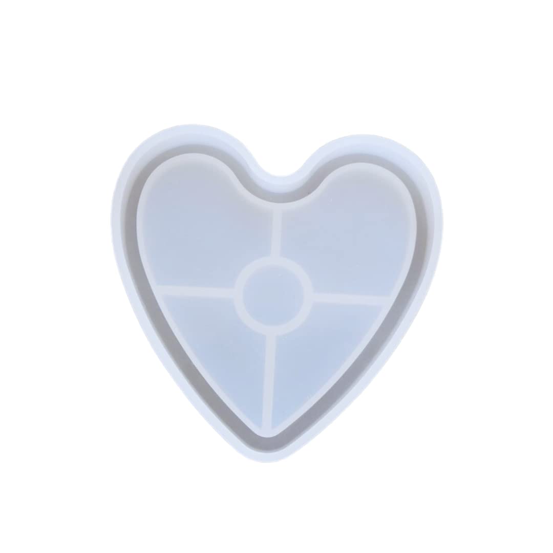 YellowCult™ 3D Resin Holographic Silicone Mould for Art & Craft, DIY, Resin Art, Handles, Soap, Chocolates, Candies, Ice Cubes, Candles Making Supplies [Heart Silicone Mould]-picture-16