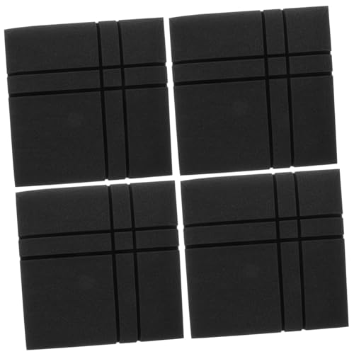VANZACK 4pcs Paneles Acústicos A Prueba de Fuego Aislantes de Sonido Auto-adheribles Almohadillas Absorbentes de Sonido para Estudios Oficinas y Uso en Casa miniatura 1