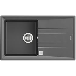 Fregadero Tegranite Fregadero Teka Tegranite Stone 1C 1E Auto Color Dark Grey Ref 115330027 Mueble De 50 Cm Reversible